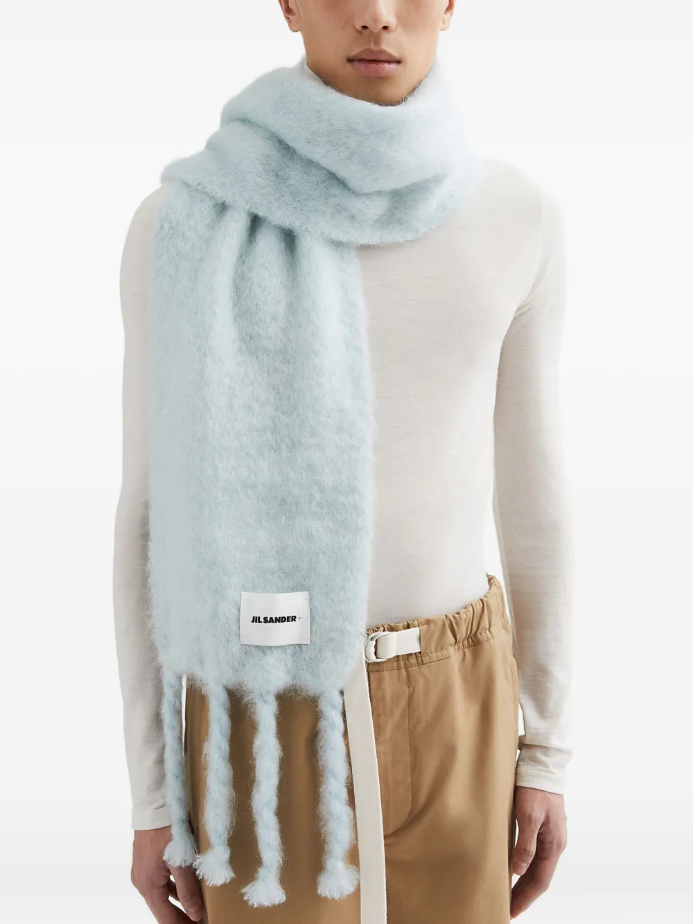 JIL SANDER+ écharpe à patch logo | Homme | Image 2
