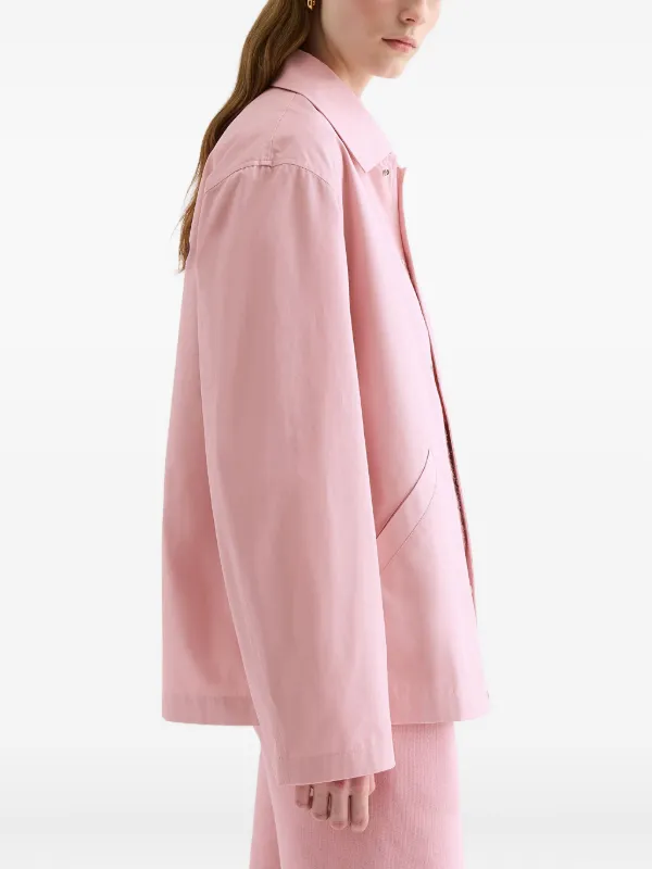 jilsander コットンジャケット ピンク Jil Sander ロゴ ジャケット | ピンク | FARFETCH JP
