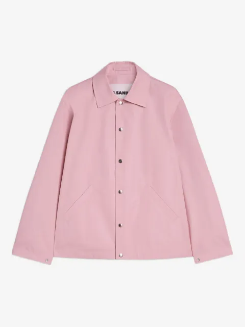 Jil Sander logo -print cotton jacket