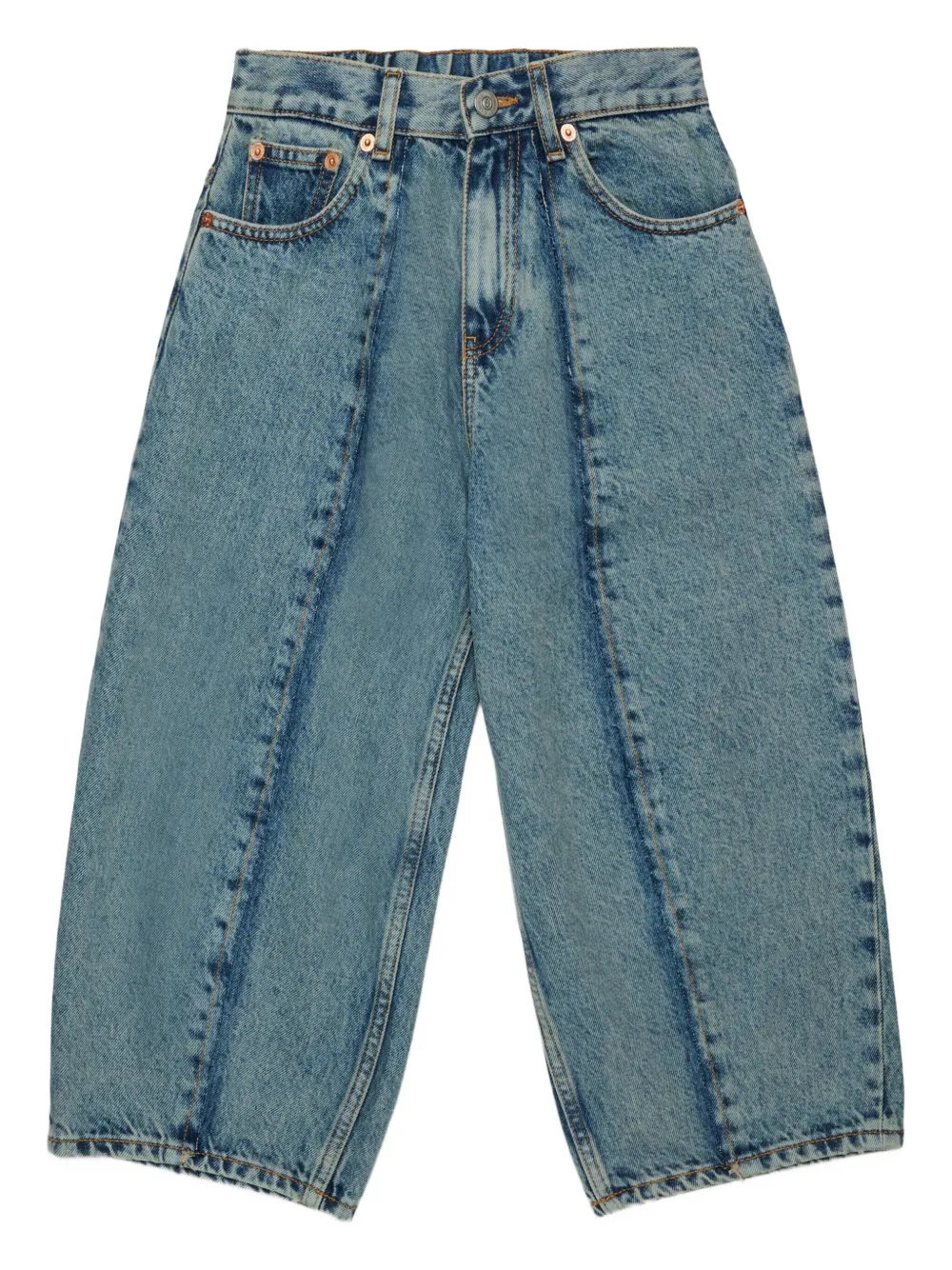 MM6 Maison Margiela Kids Jeans met wijde pijpen Blauw