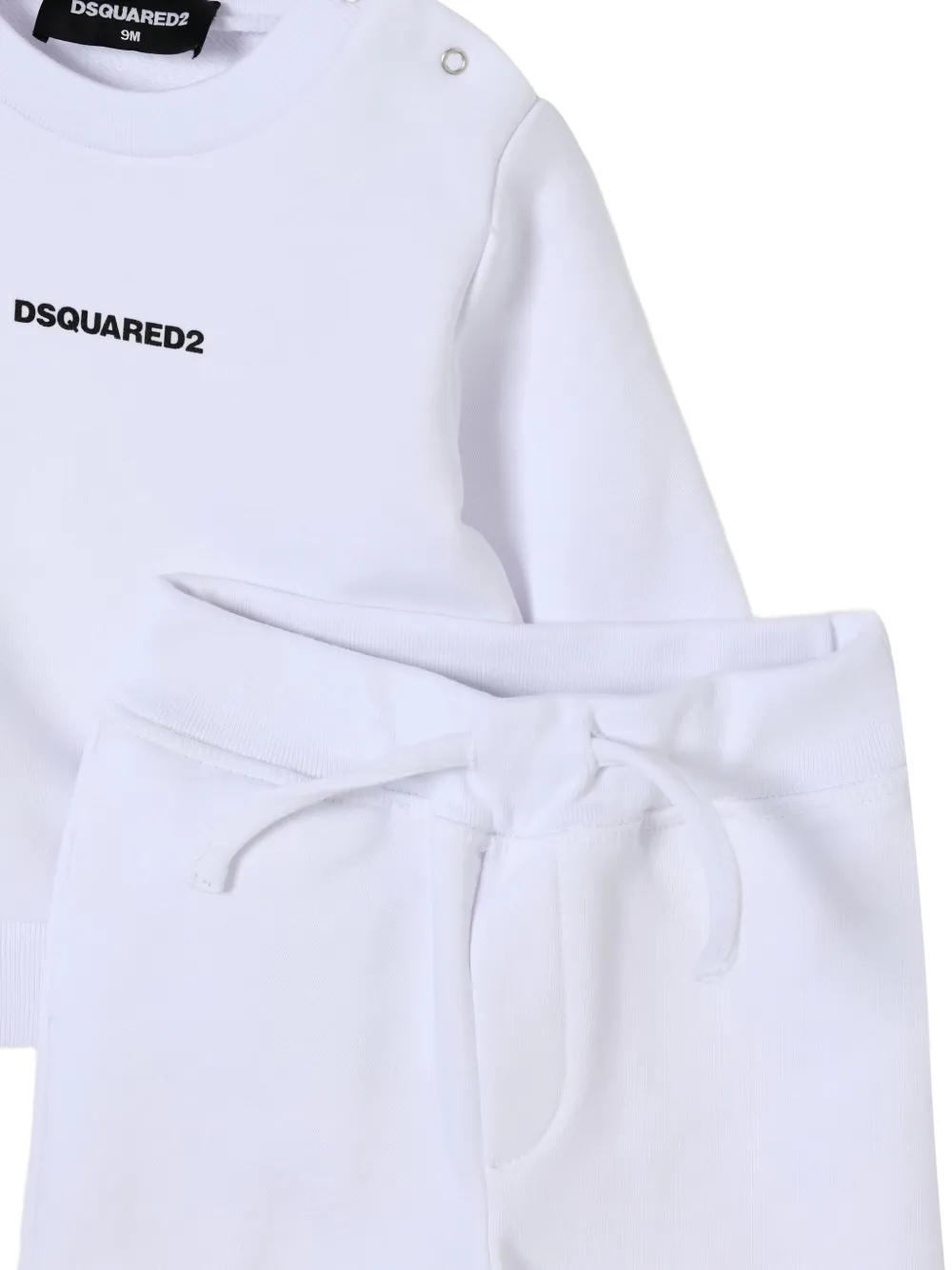 DSQUARED2 KIDS Trainingspak met logoprint Wit