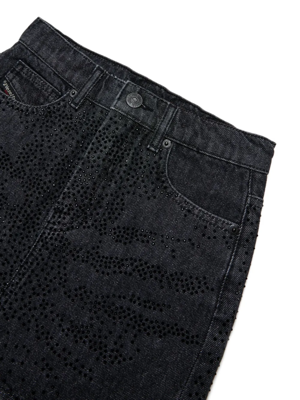 Diesel Kids Katoenen mini-rok Zwart