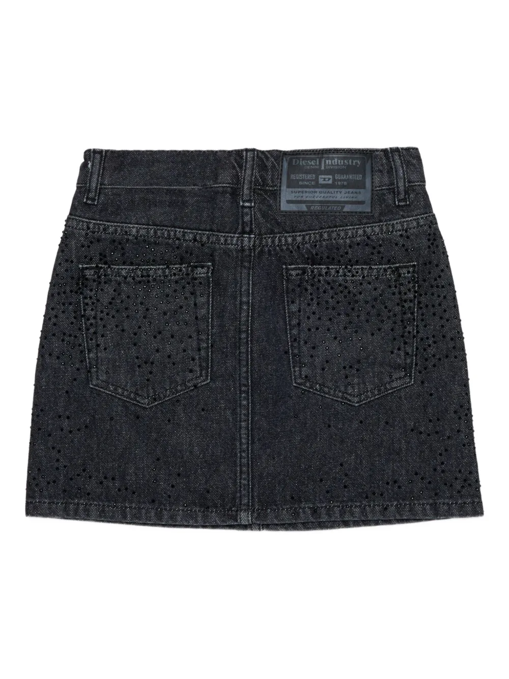 Diesel Kids Katoenen mini-rok Zwart