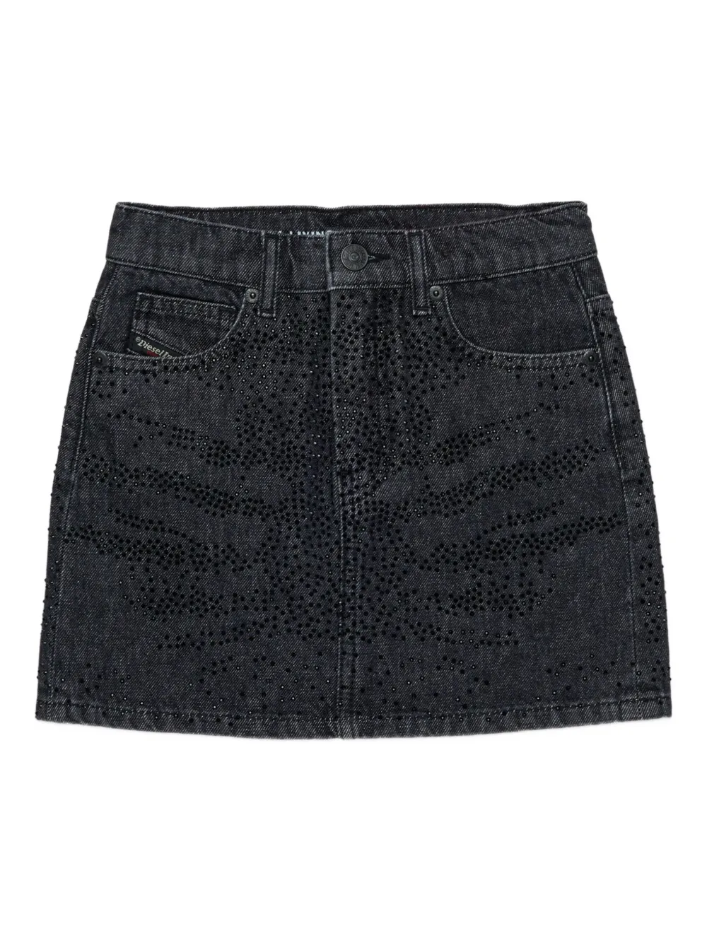 Diesel Kids Katoenen mini-rok Zwart