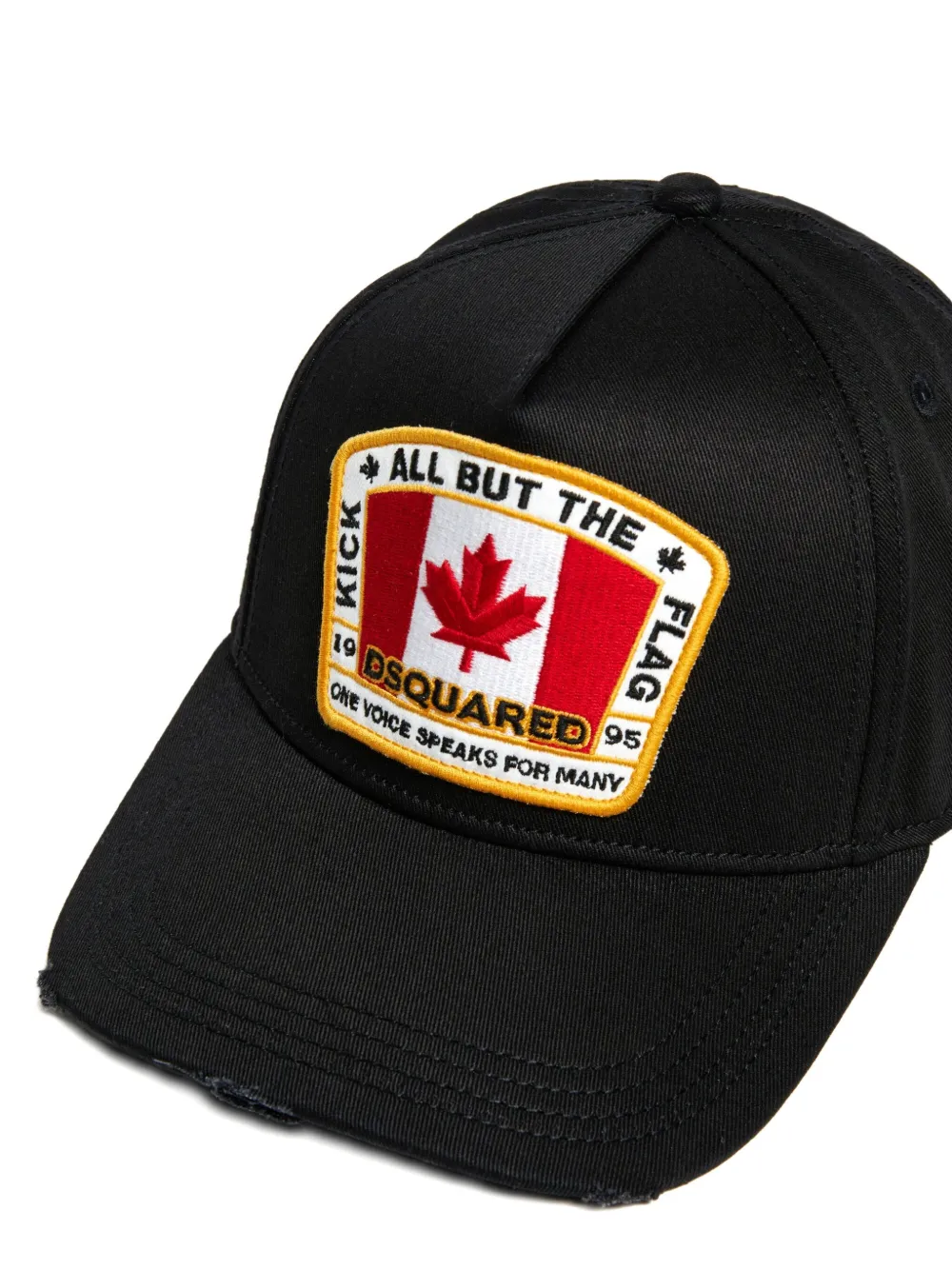 DSQUARED2 KIDS Canadian Flag pet Zwart