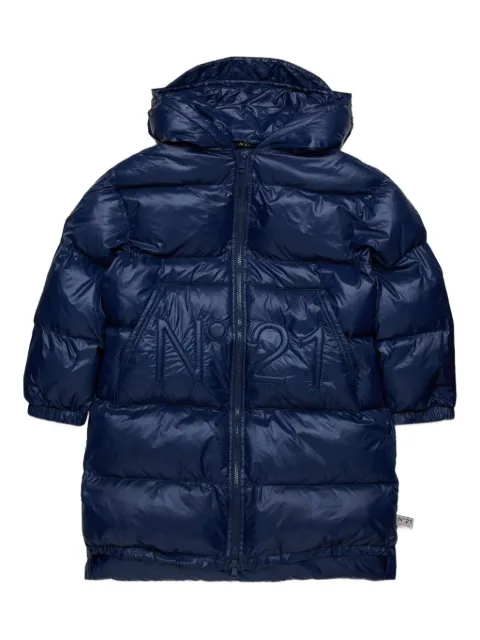 Nº21 Kids logo puffer jacket