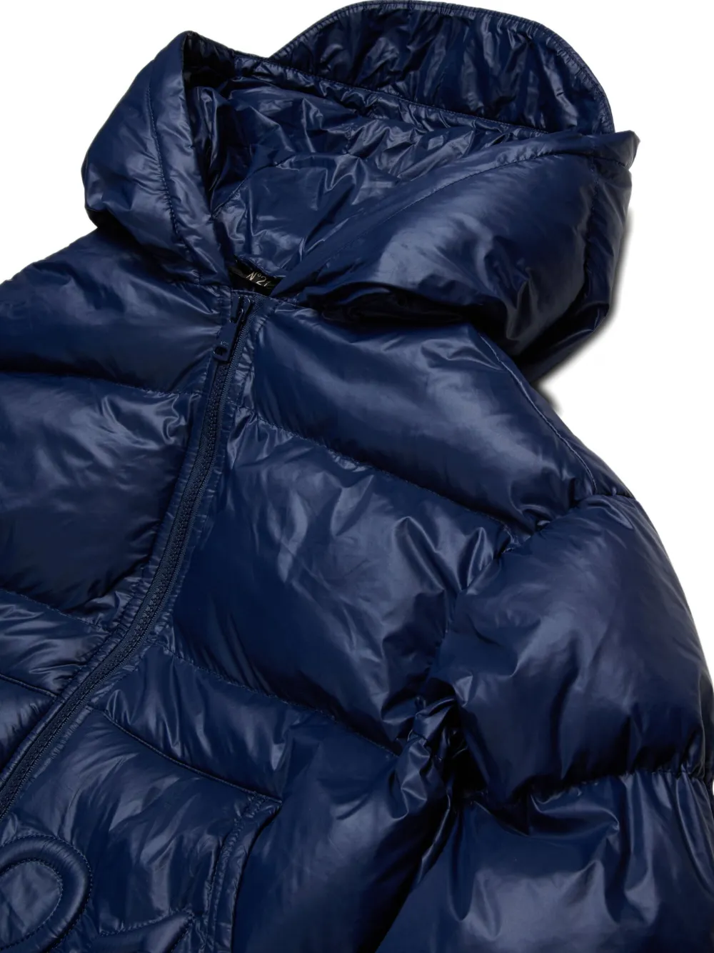 Nº21 Kids Donsjack met logo Blauw