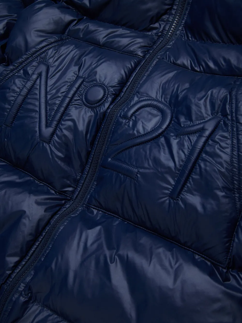 Nº21 Kids Donsjack met logo Blauw