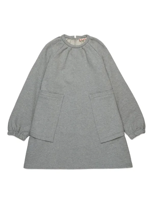 Marni Kids コットン ワンピース | グレー | FARFETCH JP