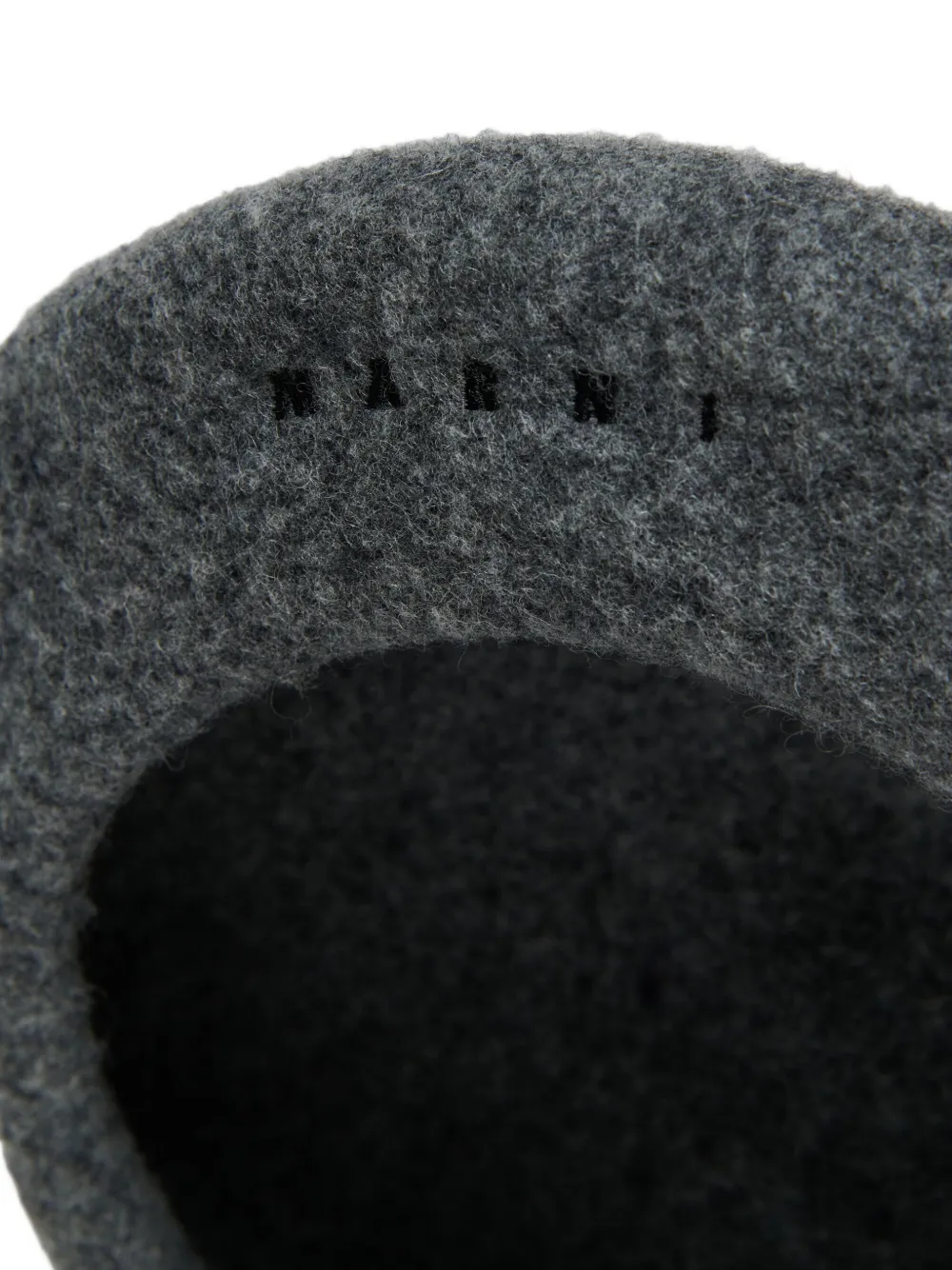 Marni Kids Baret met geborduurd logo Grijs