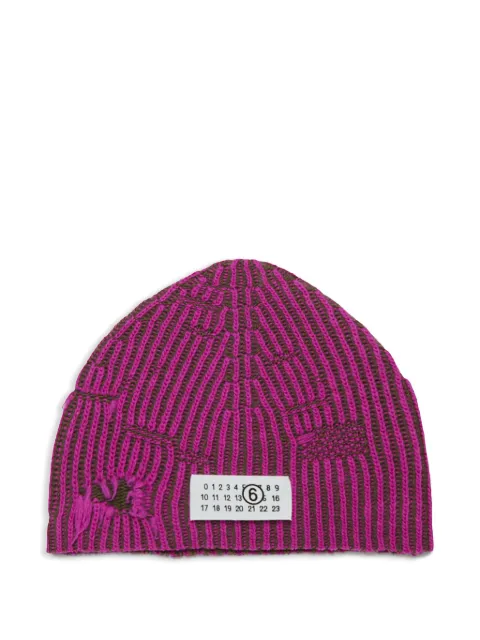 MM6 Maison Margiela Kids gorro con aplique de números