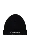 Marni Kids logo beanie hat - Black