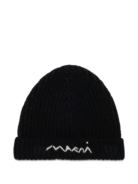 Marni Kids logo beanie hat