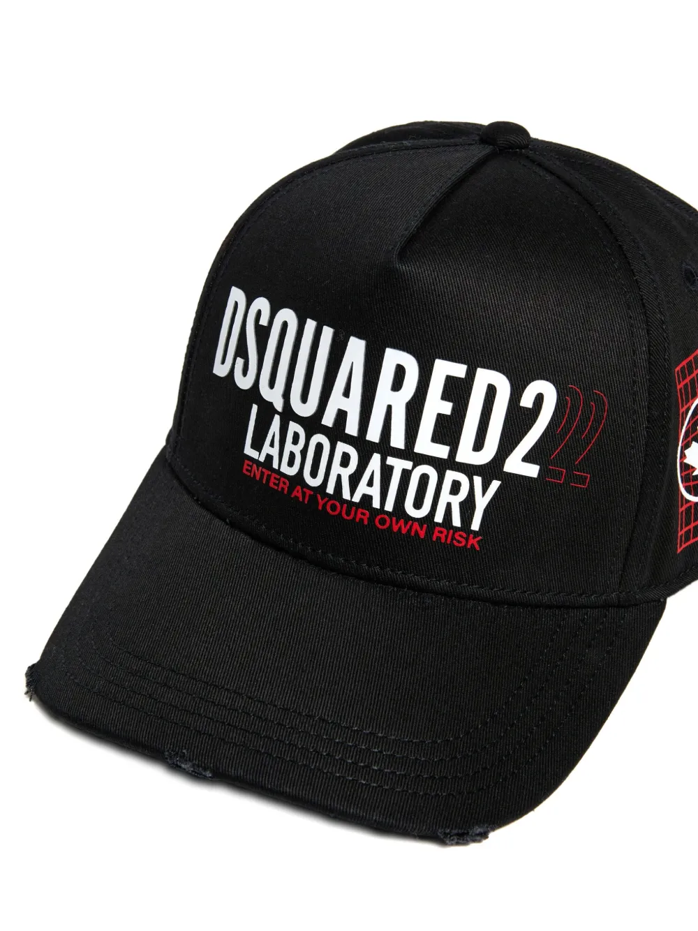 DSQUARED2 KIDS Pet met logo Zwart