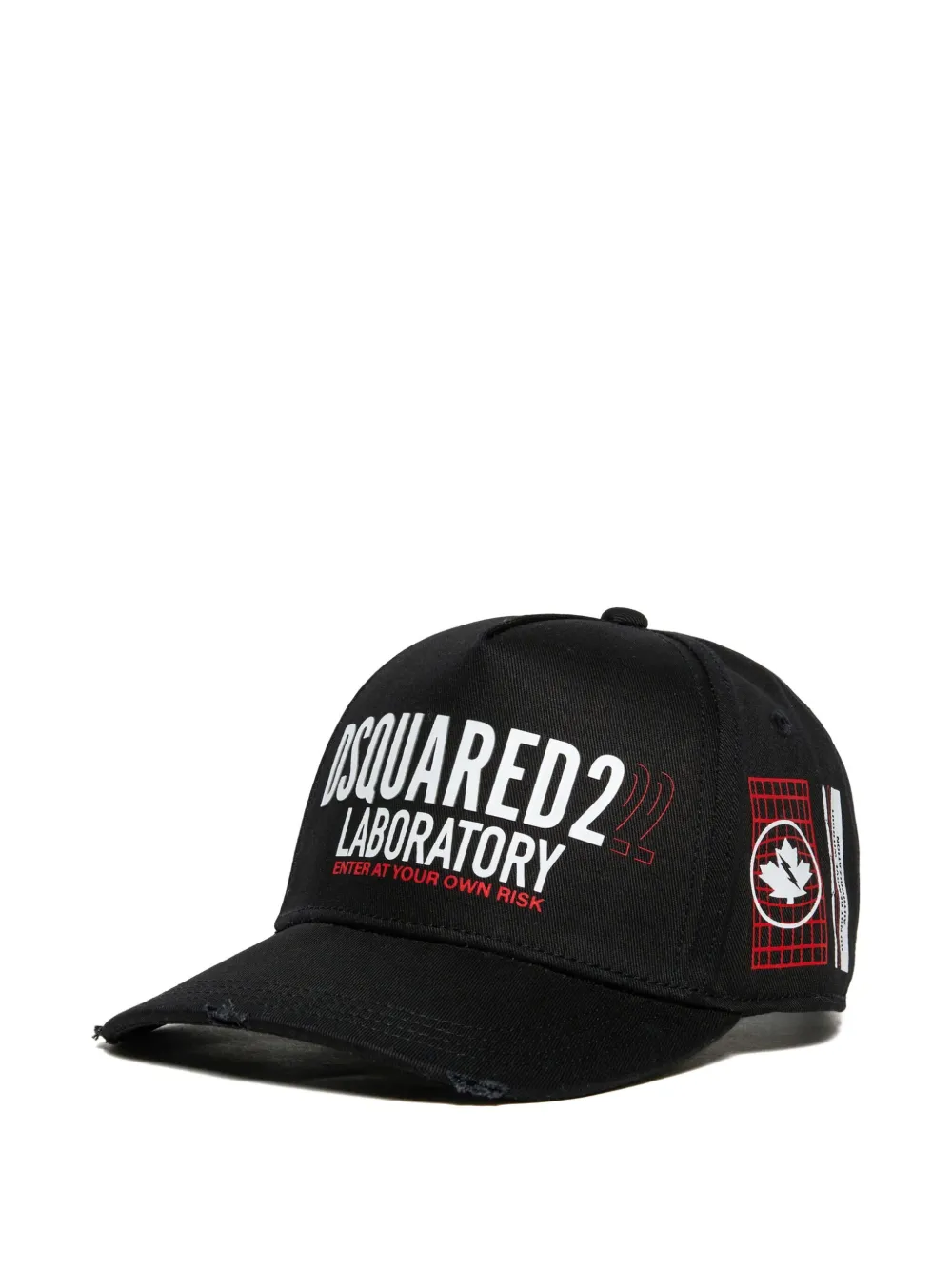 DSQUARED2 KIDS Pet met logo Zwart