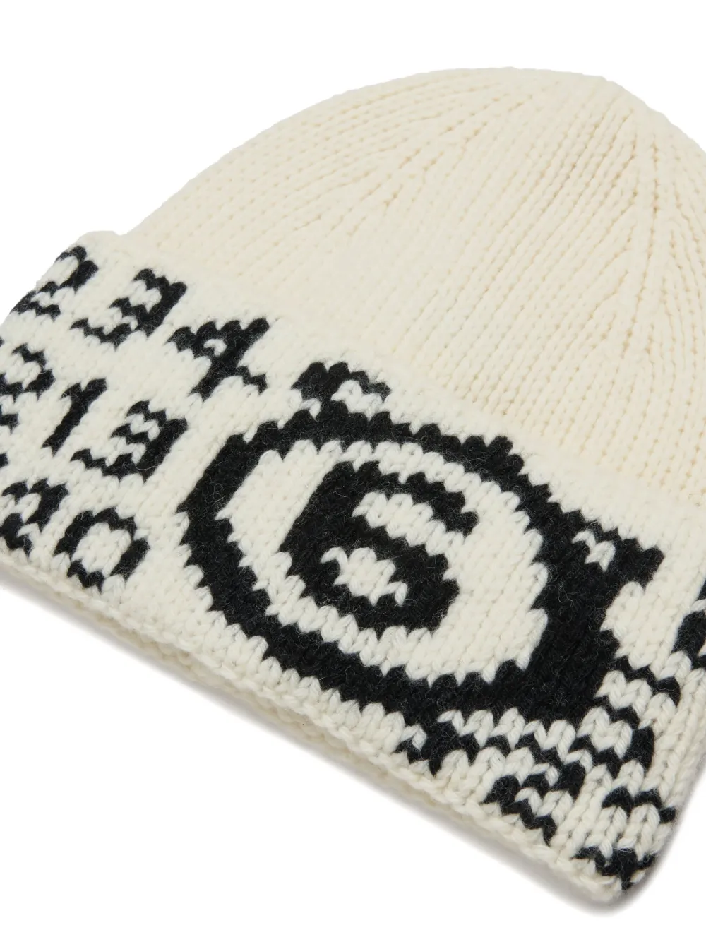 MM6 Maison Margiela Kids Muts met getallen intarsia Wit