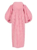 Rosie Assoulin gingham seersucker maxi dress - Red