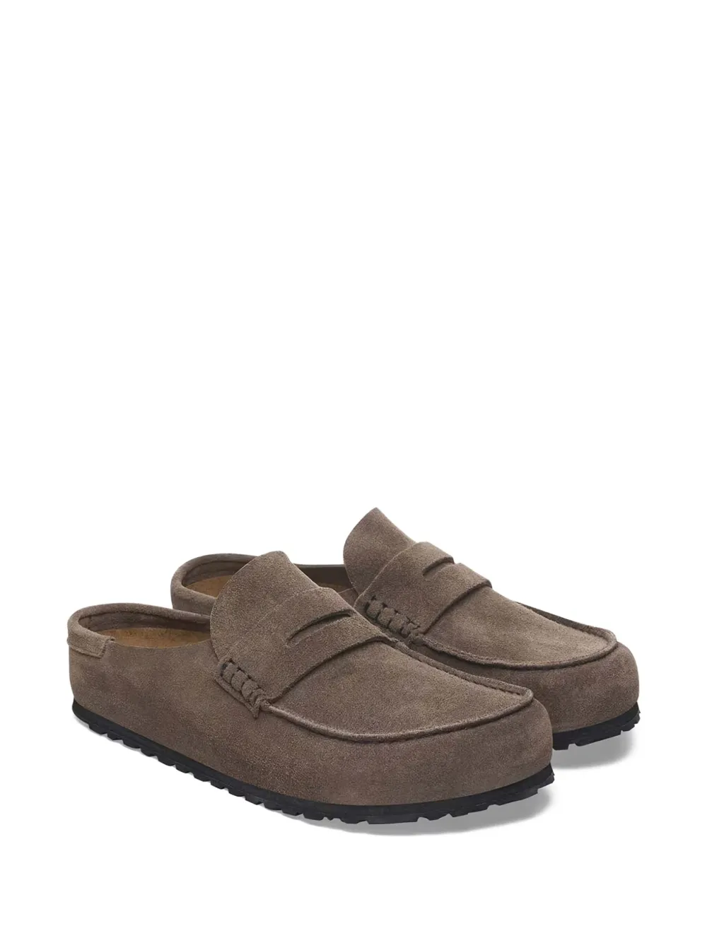 Birkenstock Naples suède slip-on loafers - Bruin