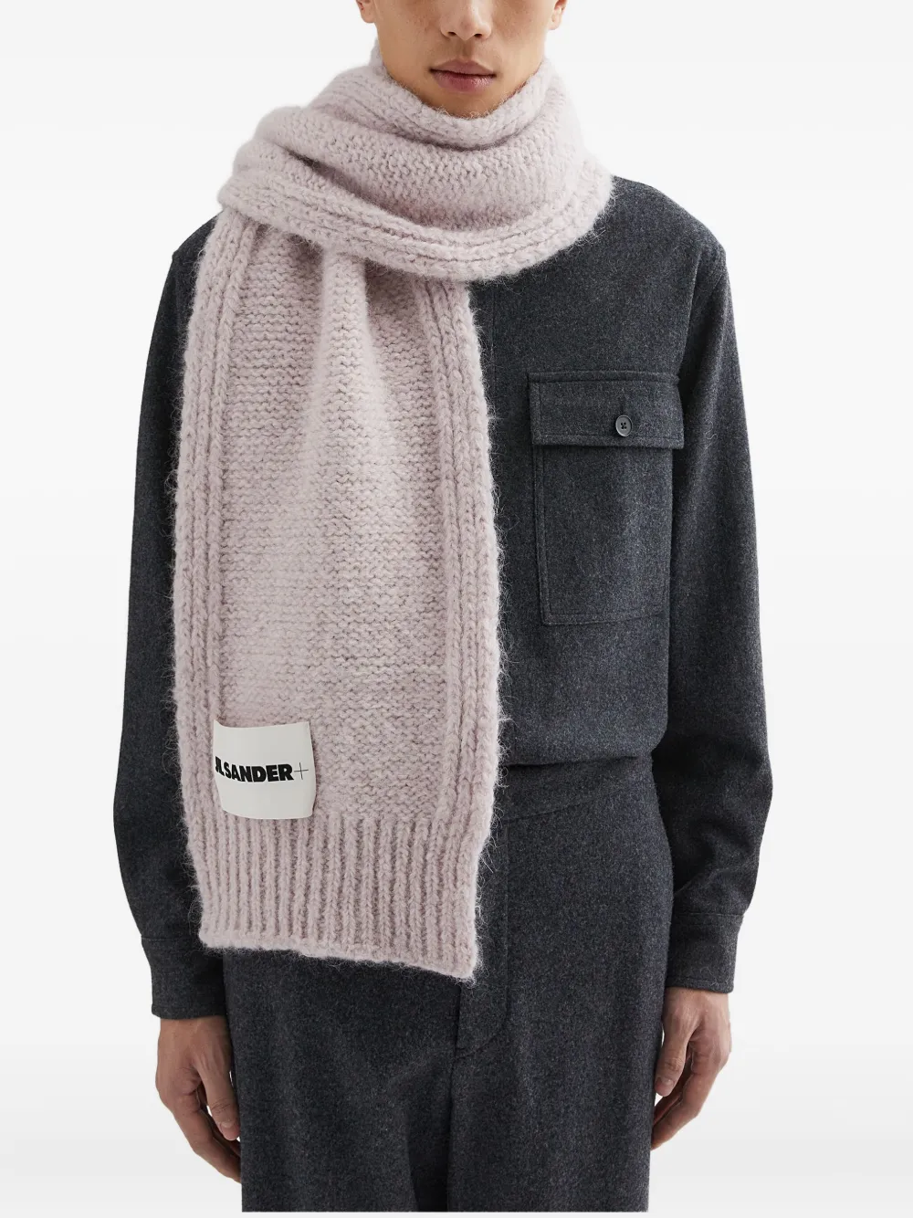 JIL SANDER+ bufanda con parche del logo | Hombre | Image 2
