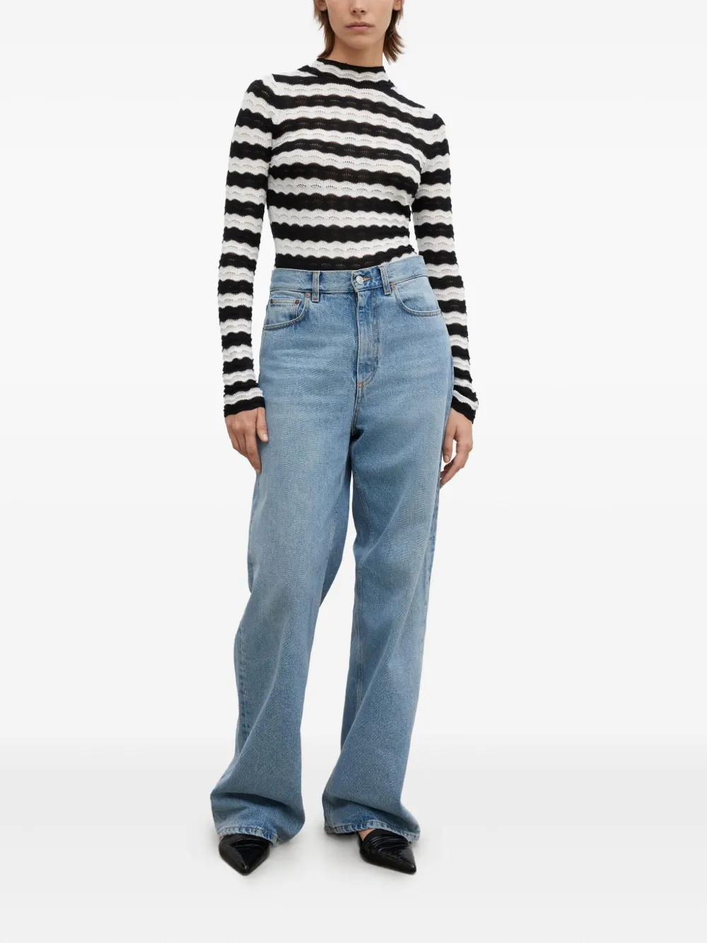 House Of Dagmar Top a righe a maniche lunghe | T-shirt | Image 2