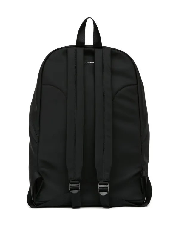 MM6 Maison Margiela numbers-patch Backpack | Black | FARFETCH