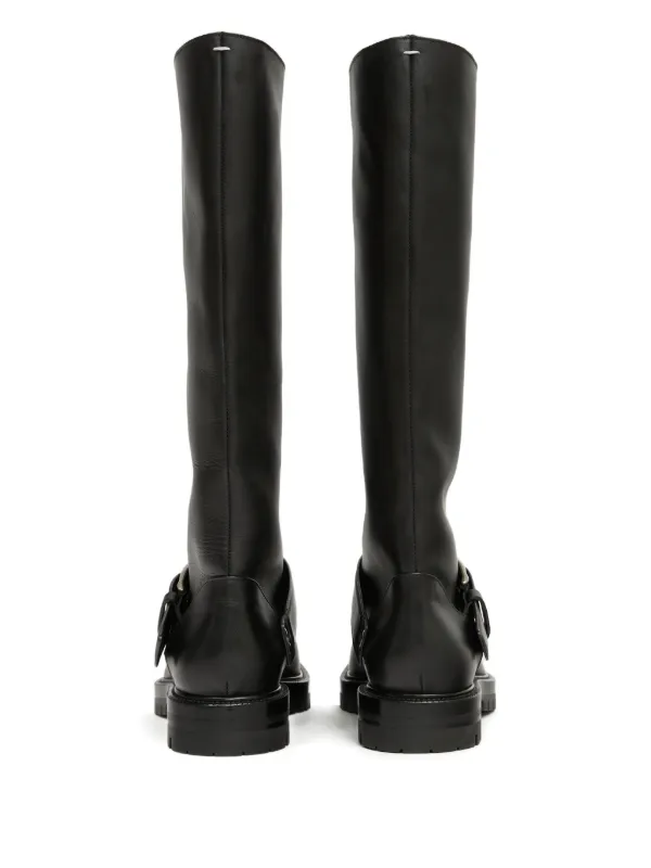 MM⑥ MAISON MARTIN MARGIERA TABIロングブーツ Maison Margiela Tabi County ロングブーツ | ブラック | FARFETCH JP