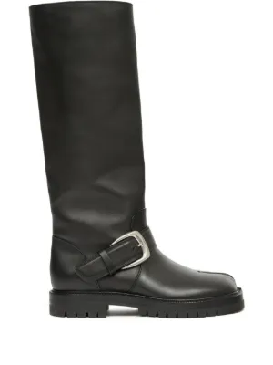 MM6 Maison Margiela バイカーブーツ | ブラック | FARFETCH JP