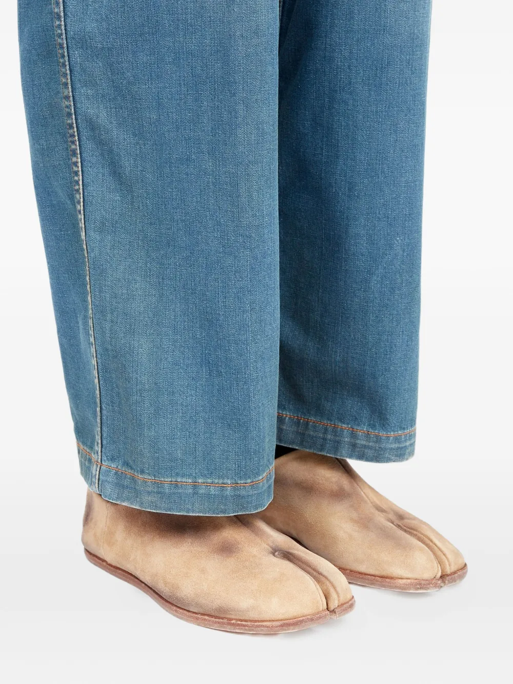 Maison Margiela Tabi Babouche split-toe loafers Neutrals