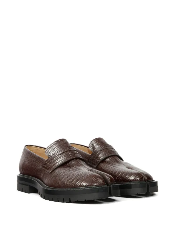 Maison Margiela Tabi ローファー　スウェード　ダークブラウン Maison Margiela Tabi County Loafers | Brown | FARFETCH