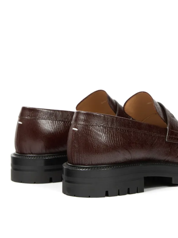 Maison Margiela タビ ローファー | ブラウン | FARFETCH JP