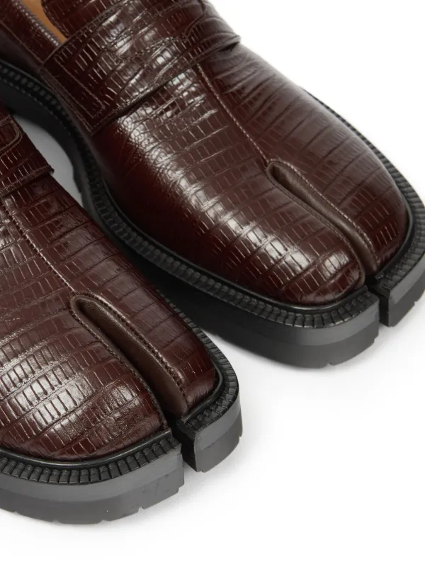ミシャコシャ　マロン Maison Margiela Tabi County Loafers | Brown | FARFETCH