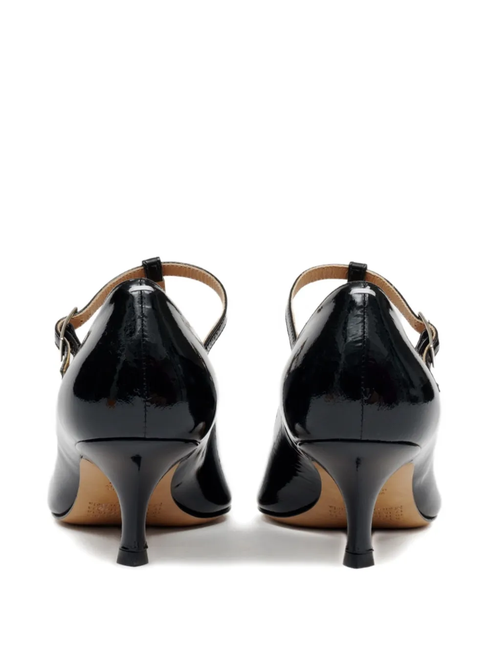 Maison Margiela 55mm Kinkies patent-leather T-bar pumps Zwart