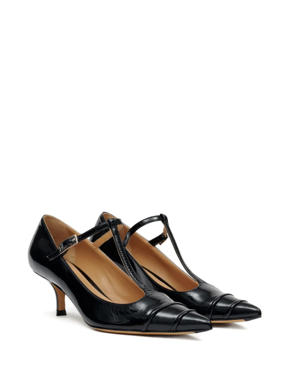 Maison Margiela 55mm Kinkies patent-leather T-bar pumps Zwart