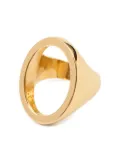 MM6 Maison Margiela Minimal logo 4mm ring - Gold