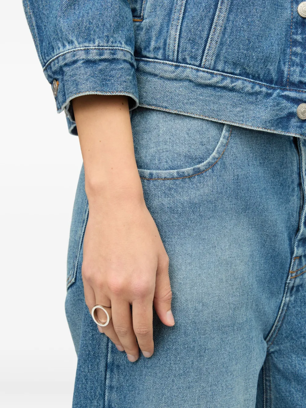 MM6 Maison Margiela Minimal 4 mm ring met logo - Zilver