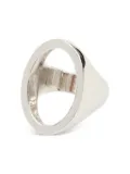 MM6 Maison Margiela Minimal logo 4mm ring - Silver