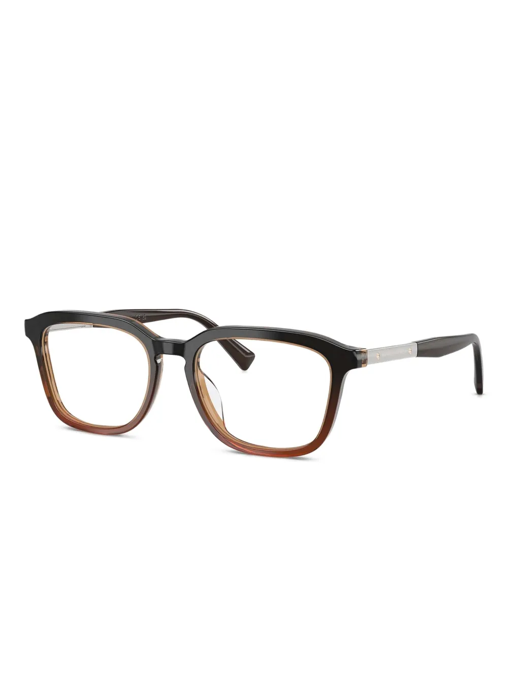 Brunello Cucinelli metal-frame rectangle glasses | Men | Image 2