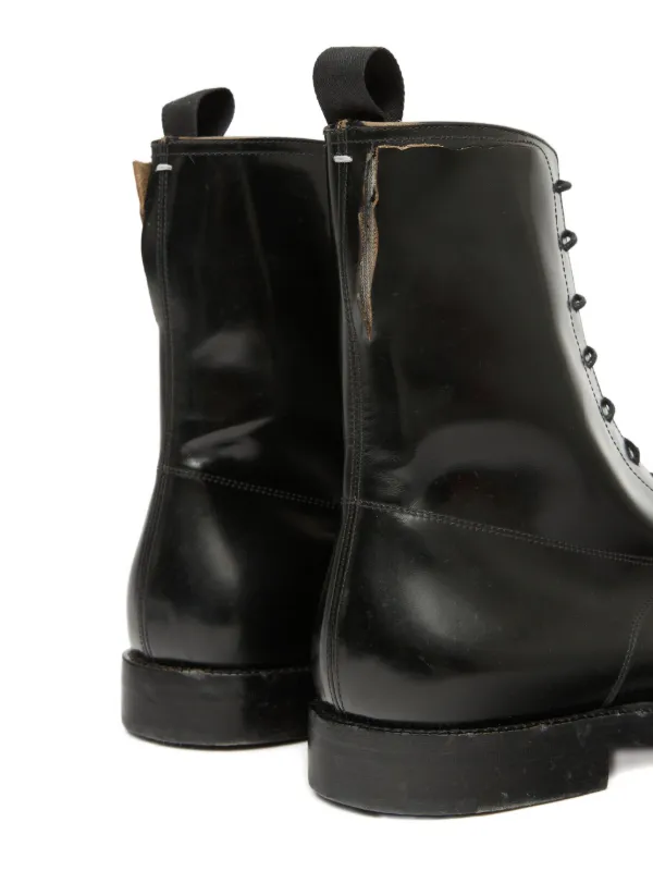 Maison Margiela Loved To Death lace-up Boots | Black | FARFETCH