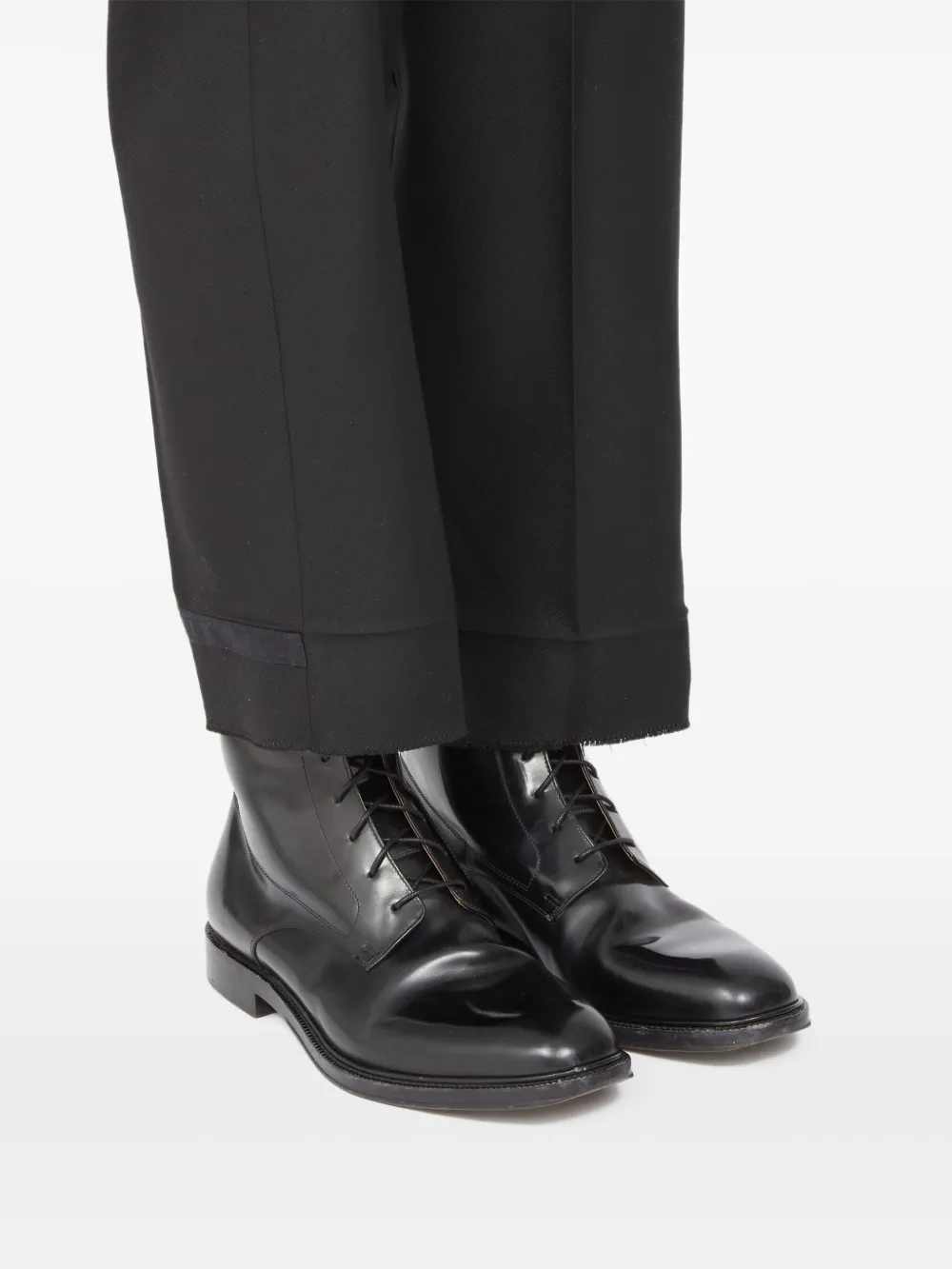 Maison Margiela Loved To Death lace-up Boots | Black | FARFETCH