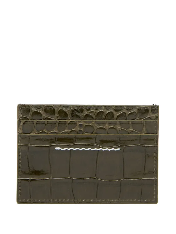 人気！MM6 MAISON MARGIELA ブラウン レザー カードケース MM6 Maison Margiela カードケース | ブラウン | FARFETCH JP