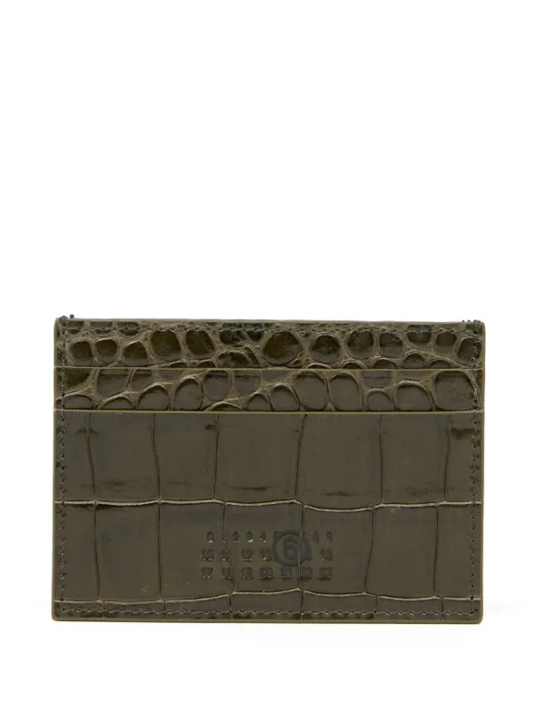 人気!MM6 MAISON MARGIELA ブラウン レザー カードケース MM6 Maison Margiela カードケース | ブラウン | FARFETCH JP