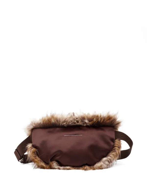 MM6 Maison Margiela エコファー ベルトバッグ MM6 Maison Margiela エコファー ベルトバッグ | ブラウン