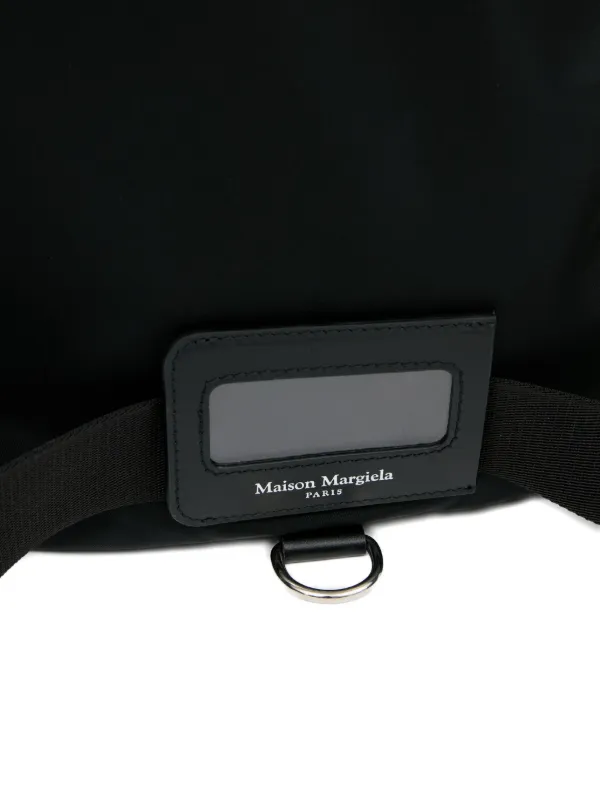 バッグチャーム Maison Margiela [Maison Margiela] Universal Stitch Logo Zipp MM6 Maison Margiela Patchwork Sweatshirt (Washed Black) – CNCPTS