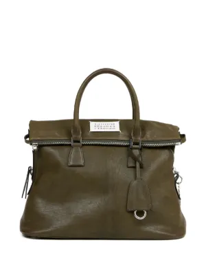 Maison Margiela レザー 5AC トップハンドル ショルダーバッグ