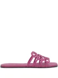 LOEWE cut-out leather slides - Pink