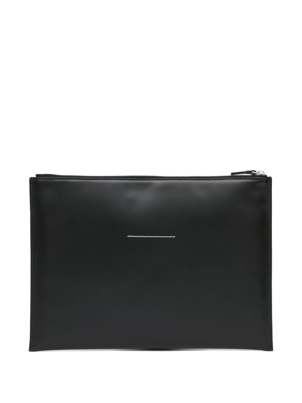 MM6 Maison Margiela logo-patch cutch bag | Image 2
