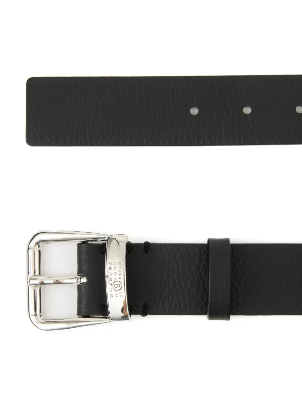 MM6 Maison Margiela Leren riem - Zwart