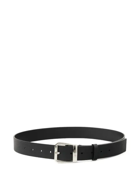MM6 Maison Margiela Cinto de couro com logo gravado