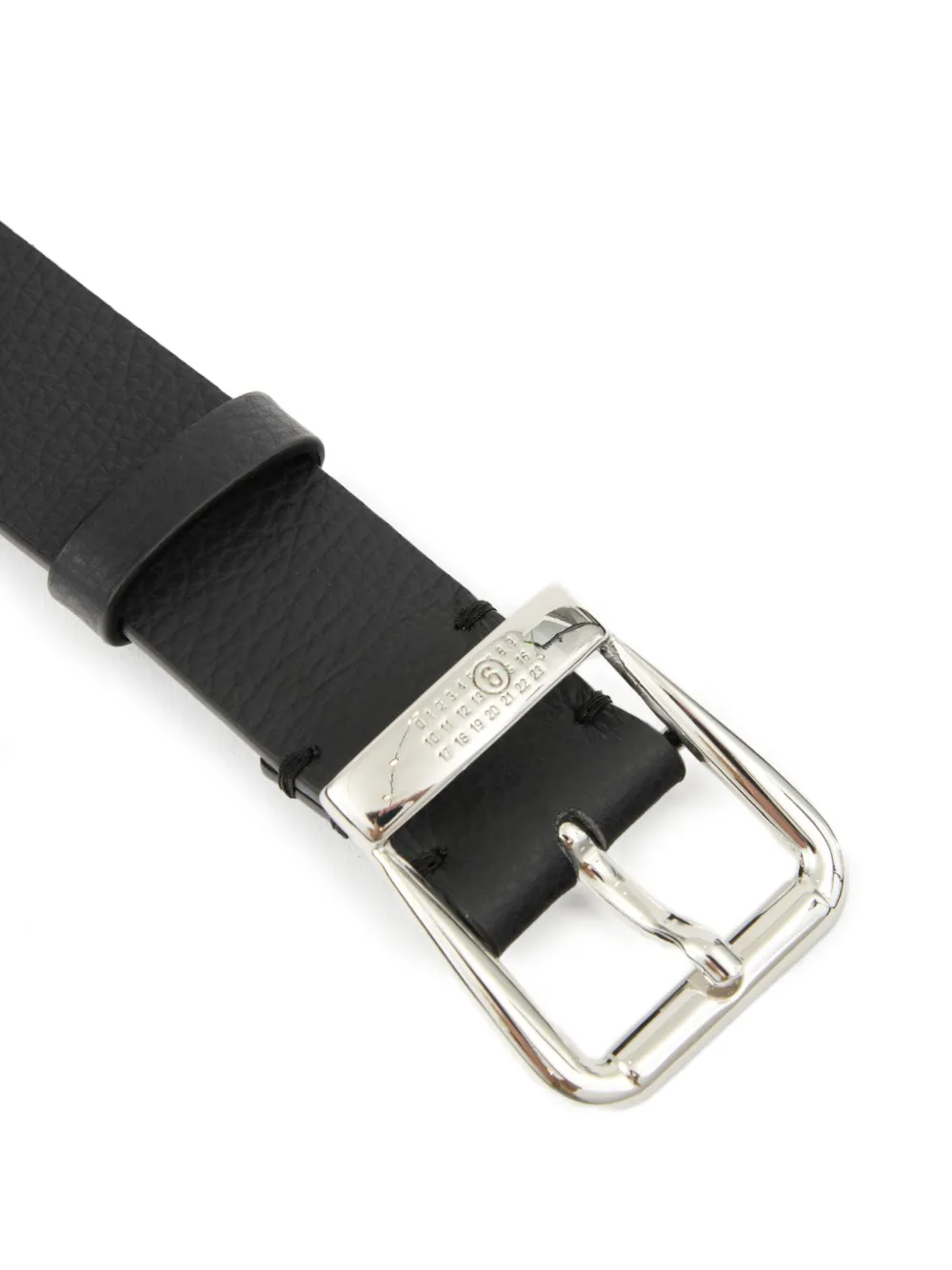 MM6 Maison Margiela Leren riem Zwart