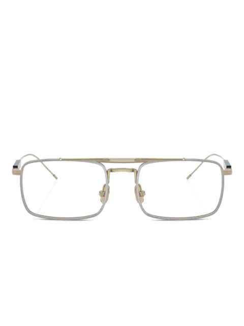 Brunello Cucinelli lentes con armazón rectangular